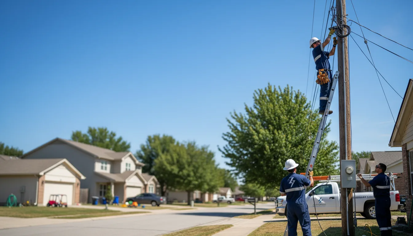 Residential electrician providing installation services in Golden, MO
